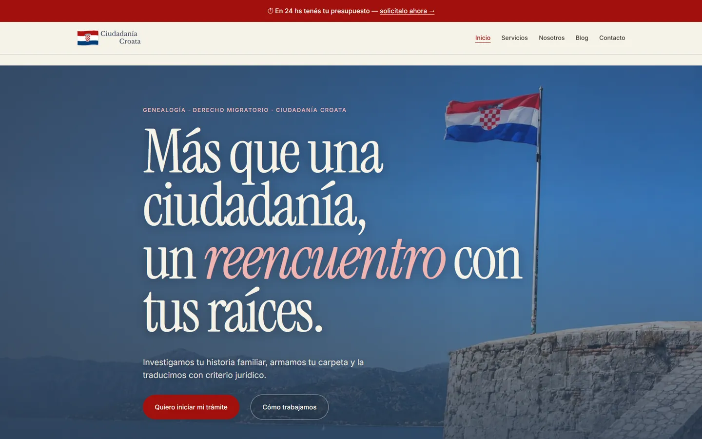 Captura del rework 2026 de Ciudadanía Croata